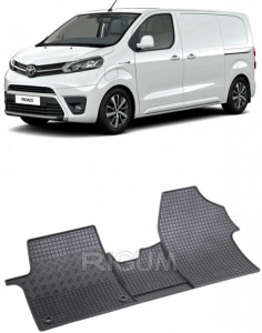 Toyota Proace II, Van, fabricat din 01.2016 - Prezent, 2-3 Locuri, set covorase auto dedicate, din cauciuc 100% Premium accesorii pentru autoturismul tau - masina v153963