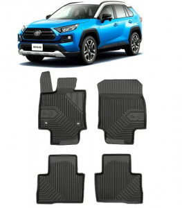 Toyota Rav4 V Din 01.2019 - Prezent, Suv, Cutie Manuala , Set Covorase Auto Tip Tavita Premium 3D, din cauciuc accesorii pentru autoturismul tau - masina v161819