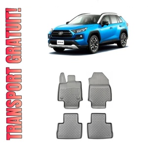 Toyota Rav4 V, Suv, Din 01.2019 - Prezent, Cutie Automata , Set Covorase Auto Tip Tavita Premium 3D, din cauciuc