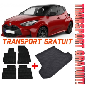 Toyota Yaris Set Covorase + tavita portbagaj auto Toyota Yaris II, caroserie hatchback, fabricatie 10.2005 - 2011