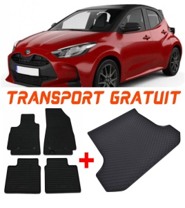 Toyota Yaris Set Covorase + tavita portbagaj auto Toyota Yaris II fabricatie 10.2005 - 2011, caroserie hatchback, portbagaj superior accesorii pentru autoturismul tau - masina v2296