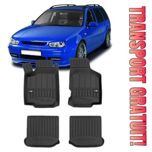 Volkswagen Golf 4, Combi, Din 1998 - 05.2007 , Set Covorase Auto Tip Tavita Premium 3D, din cauciuc