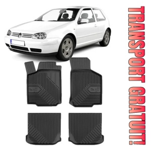 Volkswagen Golf 4 Din 1998 - 2003, Hatchback , Set Covorase Auto Tip Tavita Premium 3D, din cauciuc