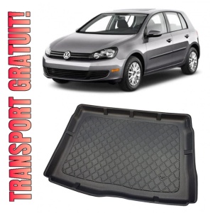 Volkswagen Golf 6 Hatchback din 06.2007 - 09.2012, Tavita Pentru Portbagaj Lux Premium Dedicata, Roata Rezerva Normala *2