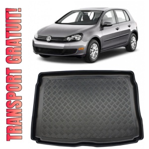 Volkswagen Golf 6 Hatchback din 06.2007 - 09.2012, Tavita Pentru Portbagaj Lux Premium Dedicata, Roata Rezerva Normala *3