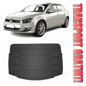 Volkswagen Golf 7 Hatchback din 10.2012 - 12.2019, Tavita Pentru Portbagaj Lux Premium Dedicata, Portbagaj Inferior Roata Rezerva Ingusta / Kit Reparatie *2