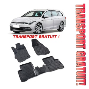 Volkswagen Golf 8 Cutie Manuala 2019-2025 Set 4 covorase auto din cauciuc tip tavita premium line 3D - Transport Gratuit!