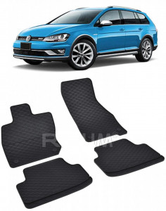 Volkswagen Golf 8 MhEV fabricat din 05.2020 - Prezent, Combi, set covorase auto dedicate, din cauciuc 100% Premium accesorii pentru autoturismul tau - masina v150326