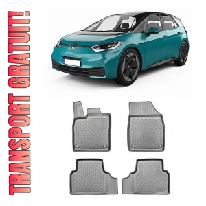 Volkswagen Id.3, Hatchback, Din 11.2019 - Prezent , Set Covorase Auto Tip Tavita Premium 3D, din cauciuc