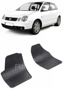 Volkswagen Polo IV, Hatchback, fabricat din 11.2001 - 2009, 2 Locuri, set covorase auto dedicate, din cauciuc 100% Premium accesorii pentru autoturismul tau - masina v160355