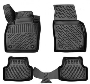 Volkswagen Polo VI (Typ Aw) 2017- Set 4 covorase auto din cauciuc tip tavita premium line 3D accesorii pentru autoturismul tau - masina v242958