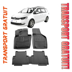 Volkswagen Sharan II ( 2010- 2022 ) Set Covorase Auto Cauciuc Umbrella Modern Line