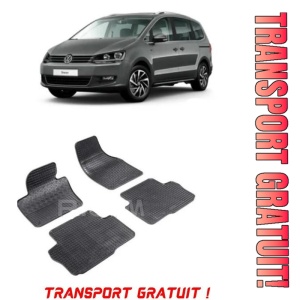 Volkswagen Sharan II, Van, fabricat din 09.2010 - Prezent, 7 Locuri, set covorase auto dedicate, din cauciuc 100% Premium - Transport Gratuit