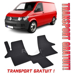 Volkswagen T6 fabricat din 06.2015 - 2019, Van, 2-3 Locuri, set covorase auto dedicate, din cauciuc 100% Premium - Transport Gratuit
