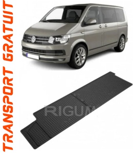 Volkswagen T6 Transporter, Van, fabricat din 06.2015 - Prezent, Rand 2, set covorase auto dedicate, din cauciuc 100% Premium accesorii pentru autoturismul tau - masina v154467