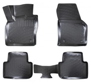 Volkswagen Tiguan II 2016- Set 4 covorase auto din cauciuc tip tavita premium line 3D accesorii pentru autoturismul tau - masina v241871
