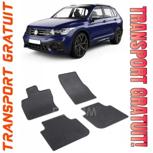 Volkswagen Tiguan II Allspace, Suv, fabricat din 11.2017 - Prezent, set covorase auto dedicate, din cauciuc 100% Premium