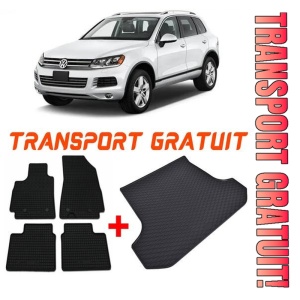 Volkswagen Touareg II din 02.2010 - 03.2018 Suv *4 , Set Covorase + tavita portbagaj auto