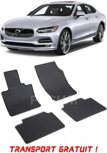 Volvo S90 Hybrid, Sedan, fabricat din 2020 - Prezent, set covorase auto dedicate, din cauciuc 100% Premium - Transport Gratuit accesorii pentru autoturismul tau - masina v37116