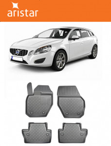 Volvo V60 I, Combi, Din 10.2010 - 01.2018 , Set Covorase Auto Tip Tavita Premium 3D, din cauciuc accesorii pentru autoturismul tau - masina v174577