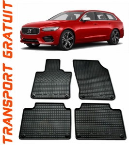 Volvo V90 II, Combi, fabricat din 09.2016 - Prezent, set covorase auto dedicate, din cauciuc 100% Premium accesorii pentru autoturismul tau - masina v153649