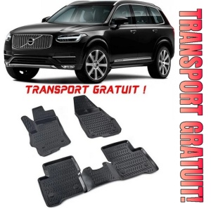 Volvo XC-90 II Plug-In Hybrid 2015-2025 Set 4 covorase auto din cauciuc tip tavita premium line 3D - Transport Gratuit!