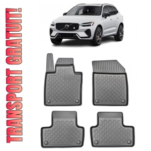 Volvo Xc60 Din 2017 - Prezent , Set Covorase Auto Tip Tavita Premium 3D, din cauciuc
