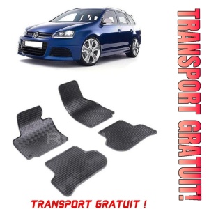 Vw Golf VI Plus fabricat din 2009 - Prezent, set covorase auto dedicate, din cauciuc 100% Premium - Transport Gratuit - Img 1