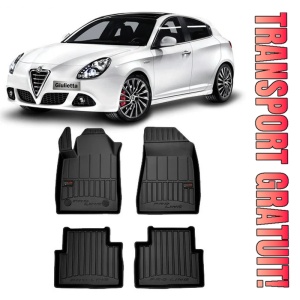 Alfa Romeo Giulietta, Hatchback, Din 05.2010 - Prezent , Set Covorase Auto Tip Tavita Premium 3D, din cauciuc