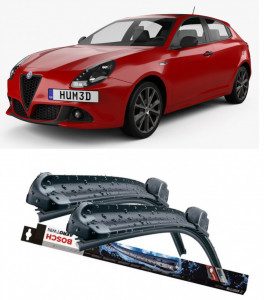 Alfa Romeo Giulietta Hatchback Van Set 2 stergatoare parbriz Bosch Aerotwin 600/475mm compatibile cu Alfa Romeo GIULIETTA Hatchback Van (940_) (2011-2020) (60 cm / 45 cm) accesorii pentru autoturismul tau - masina v116816