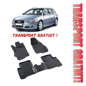 Audi A4 B7 (Typ 8E / 8H) 2004-2009 Set 4 covorase auto din cauciuc tip tavita premium line 3D - Transport Gratuit!
