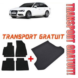 Audi A4 B8 din 04.2008 - 10.2015 Combi *2 , Set Covorase + tavita portbagaj auto