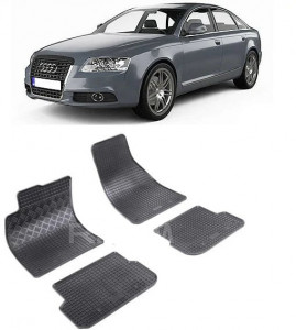Audi A6 C6, Sedan, fabricat din 03.2006 - 2011, set covorase auto dedicate, din cauciuc 100% Premium accesorii pentru autoturismul tau - masina v156470