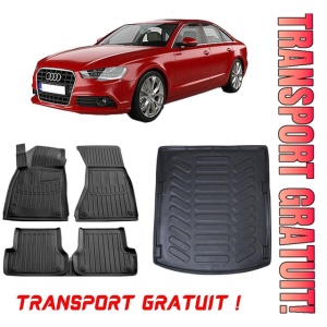 Audi A6 (C7) (2011-2018) Set covorase auto cauciuc G.Modern Line 3D transport gratuit