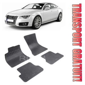 Audi A7 4G, Sportback, fabricat din 09.2010 - 01.2018, set covorase auto dedicate, din cauciuc 100% Premium