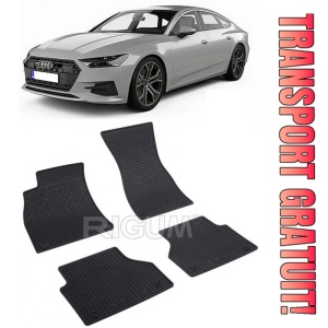 Audi A7 C8, Sportback, fabricat din 02.2018 - Prezent, set covorase auto dedicate, din cauciuc 100% Premium
