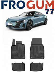 Audi E-Tron Gt Quattro (Fw) Electric Din 03.2021 - Prezent, Sedan , Set Covorase Auto Tip Tavita Premium 3D, din cauciuc accesorii pentru autoturismul tau - masina v163962
