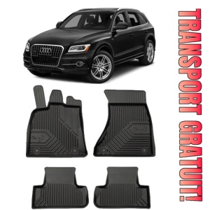 Audi Q5 Din 11.2008 - 12.2016, Suv , Set Covorase Auto Tip Tavita Premium 3D, din cauciuc