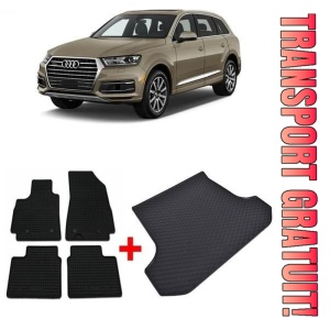 Audi Q7 4M din 06.2015 - Prezent Suv *1 , Set Covorase + tavita portbagaj auto