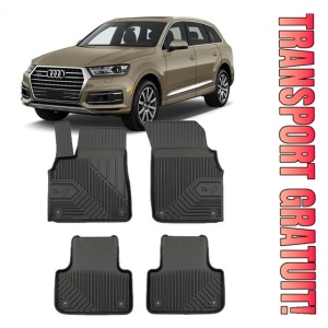 Audi Q7 4M Din 06.2015 - Prezent, Suv , Set Covorase Auto Tip Tavita Premium 3D, din cauciuc