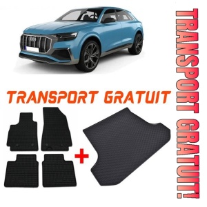 Audi Q8 4M din 07.2018 - Prezent Suv Fara Sine In Portbagaj *2, Set Covorase + tavita portbagaj auto
