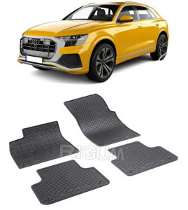 Audi Q8 4M, Suv, fabricat din 07.2018 - Prezent, set covorase auto dedicate, din cauciuc 100% Premium accesorii pentru autoturismul tau - masina v156198