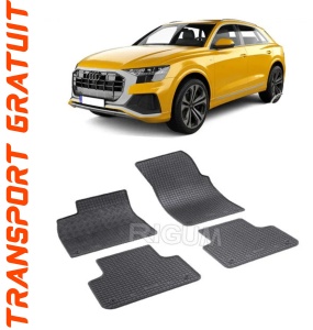 Audi Q8 4M, Suv, fabricat din 07.2018 - Prezent, set covorase auto dedicate, din cauciuc 100% Premium accesorii pentru autoturismul tau - masina v156197