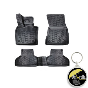 Bmw II X6 F16 2015-2020 Set 4 covorase auto din cauciuc tip tavita premium line 3D accesorii pentru autoturismul tau - masina v242916
