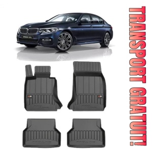 Bmw Seria 5 E60, Sedan, Din 07.2003 - 02.2010 , Set Covorase Auto Tip Tavita Premium 3D, din cauciuc
