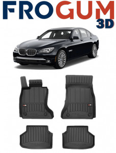 Bmw Seria 7 F01 Din 10.2008 - 09.2015 Sedan , Set Covorase Auto Tip Tavita Premium 3D, din cauciuc accesorii pentru autoturismul tau - masina v161853