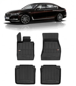 Bmw Seria 7 G11 Din 10.2015 - Prezent, Sedan , Set Covorase Auto Tip Tavita Premium 3D, din cauciuc accesorii pentru autoturismul tau - masina v164837