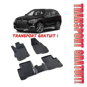 Bmw X1 F48 2015-2022 Set 4 covorase auto din cauciuc tip tavita premium line 3D - Transport Gratuit!