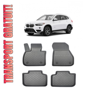 Bmw X1 F48, Suv, Din 10.2015 - Prezent , Set Covorase Auto Tip Tavita Premium 3D, din cauciuc - Img 1