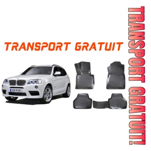 Bmw X3 F25 2011-2017 Set 4 covorase auto din cauciuc tip tavita premium line 3D